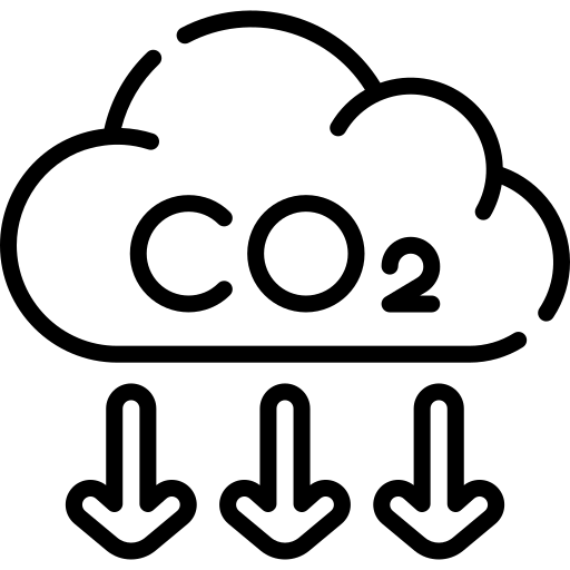 Ikona z&nbsp;obniżeniem dwutlenku węgla